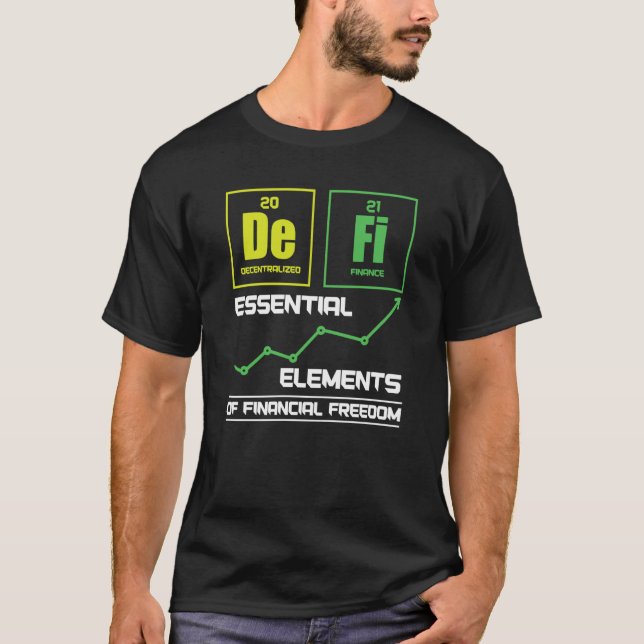 T-shirt Commerçant de crypto-monnaie Finance décentralisée (Devant)