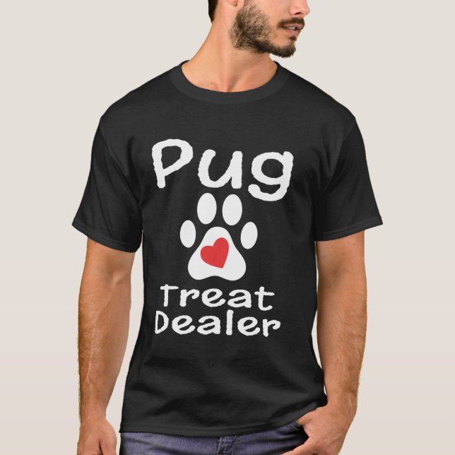 T-shirt Commerçant de friandises pour carlin Empreinte de  (Devant)