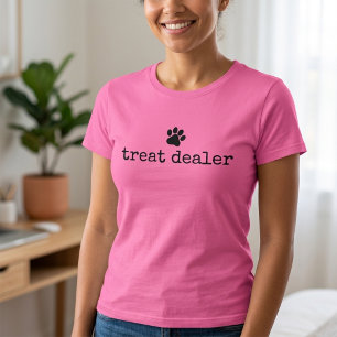 T-shirt Commerçant de friandises pour chien humour amusant