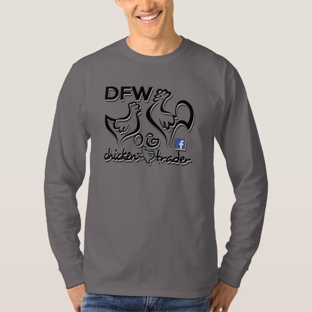 T-shirt Commerçant de poulet de DFW/poulet mauvais (Devant)