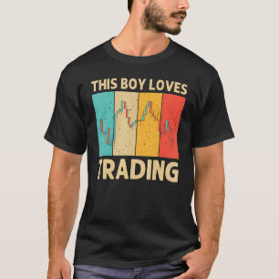 T-shirt Commerce cool Pour Garçons Enfants Stock Traders J