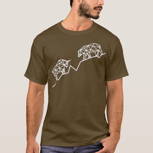 T-shirt Commerce de taureaux et d'ours et investissement s (Devant)
