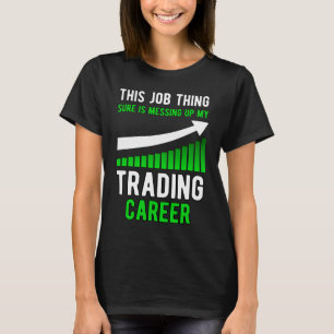 T-shirt Commerce stock marché stock