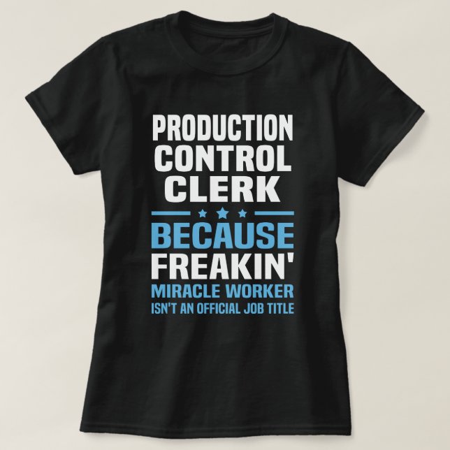 T-shirt Commis au contrôle de la production (Design devant)