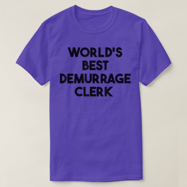 T-shirt Commis aux droits de stationnement (Design devant)