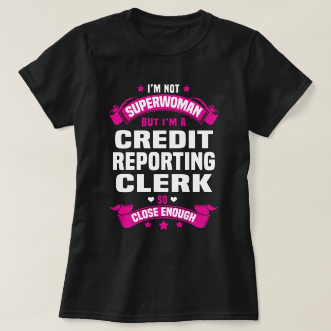 T-shirt Commis aux rapports de crédit (Design devant)