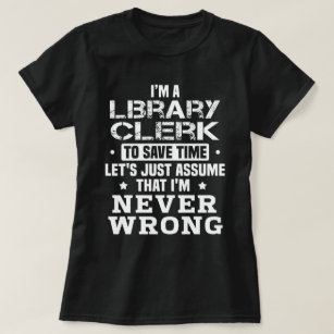 T-shirt Commis de bibliothèque