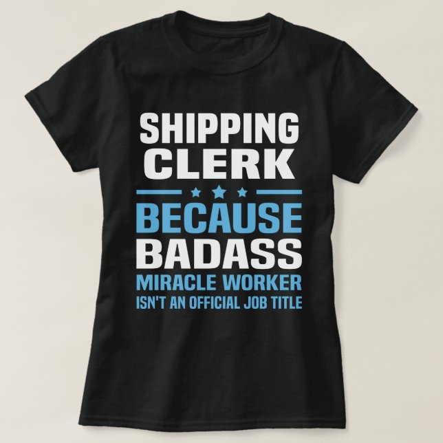 T-shirt Commis d'expédition (Design devant)