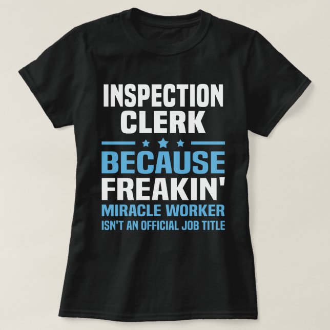 T-shirt Commis d'inspection (Design devant)
