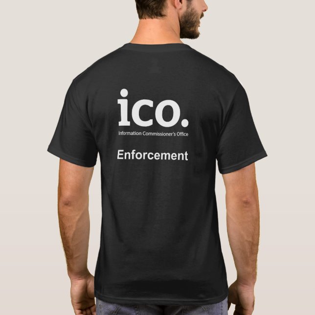 T-shirt Commissaire Enforcement Parody de l'information (Dos)