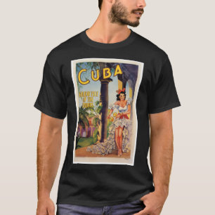 T-shirt Commission Touristique Vintage Cuba Tropiques Voya