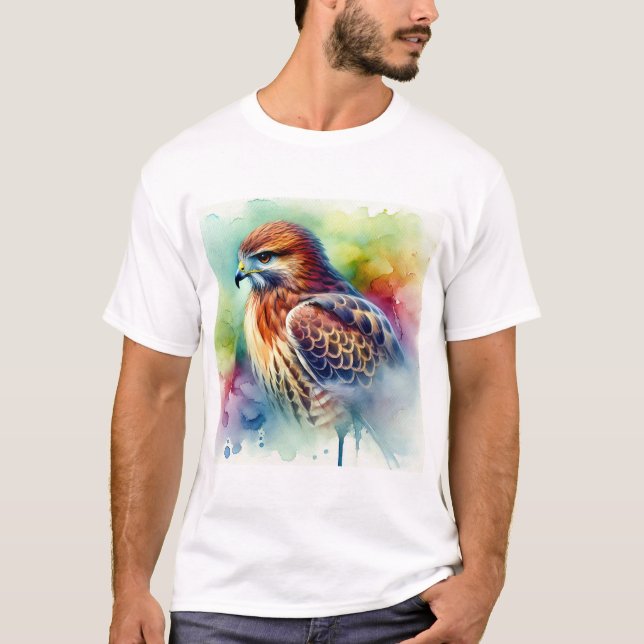 T-shirt Common hawk 040924AREF122 - Watercolor (Devant)