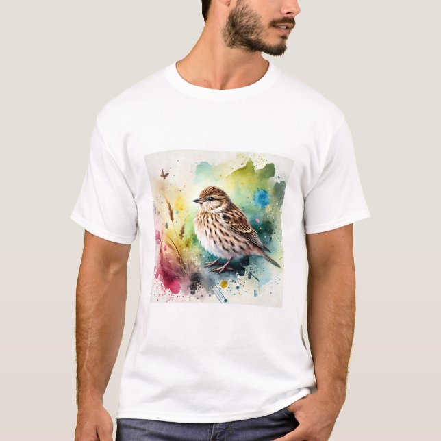T-shirt Common Linnet 210724AREF102 - Watercolor (Devant)