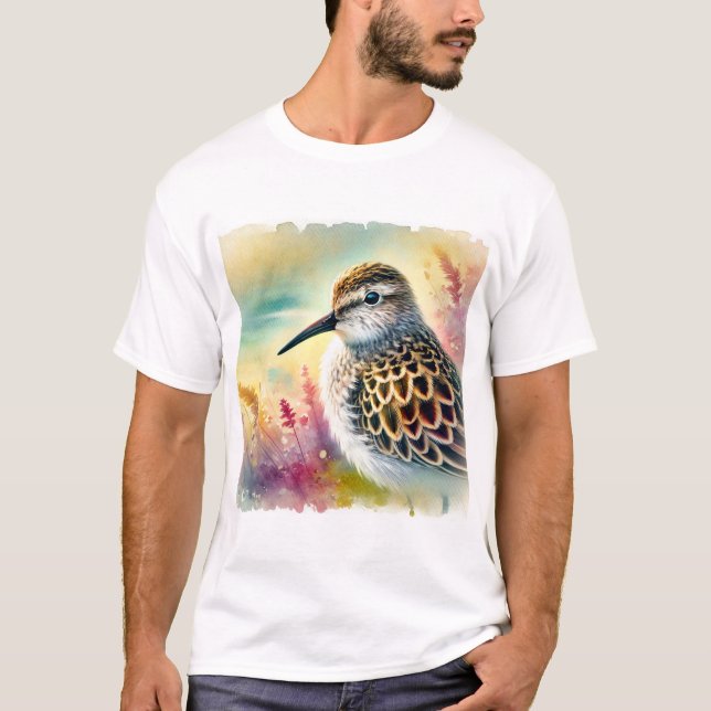 T-shirt Common Sandpiper 160724AREF232 - Watercolor (Devant)