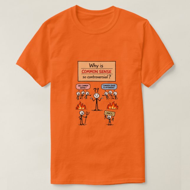 T-Shirt Common Sense (4a) (Design devant)
