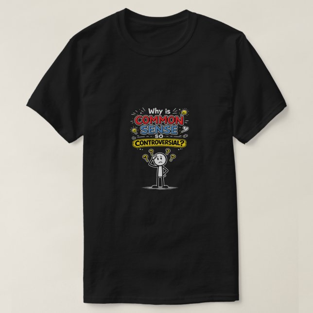 T-shirt Common Sense (6b)  (Design devant)