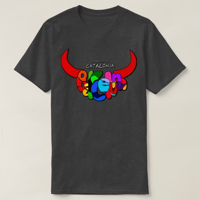 T-shirt Communauté catalane Espagna (Design devant)
