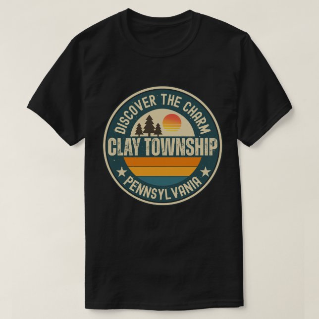 T-shirt Communauté de Clay, Pennsylvanie (Design devant)