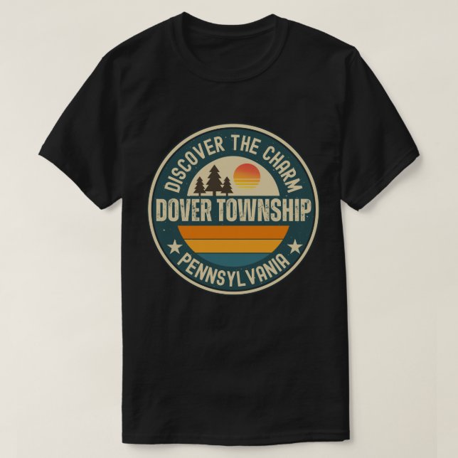 T-shirt commune de Dover, Pennsylvanie (Design devant)