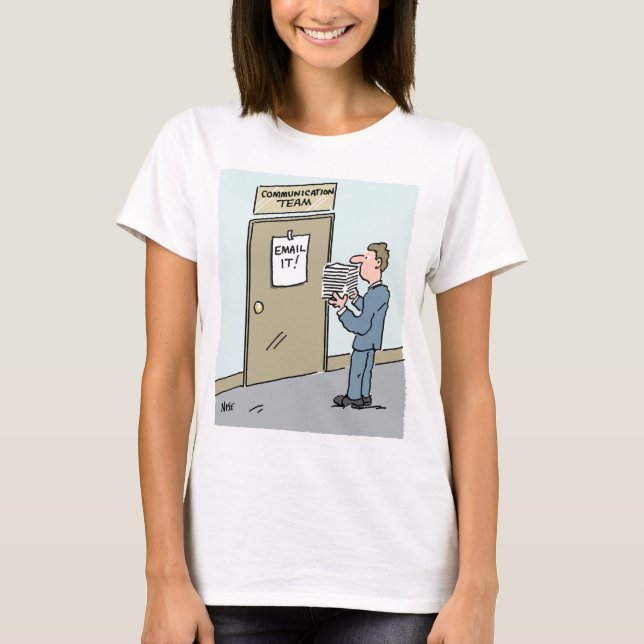 T-shirt Communication par courriel préféré (Devant)