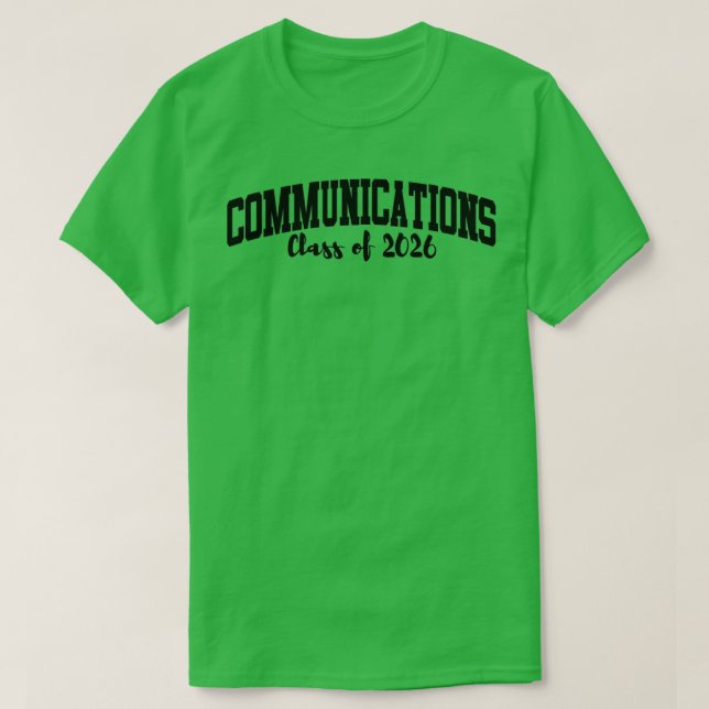 T-shirt Communications Class of 2026 Major (Design devant)