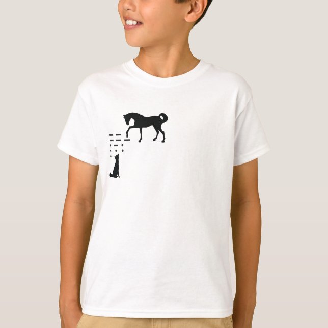 T-shirt Communiquerez-vous par Morse ? (Devant)