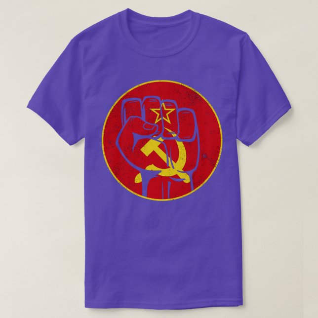 T-shirt Communisme Union soviétique faucon marteau (Design devant)