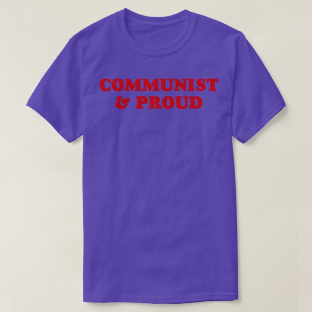 T-shirt Communiste et fier (Design devant)