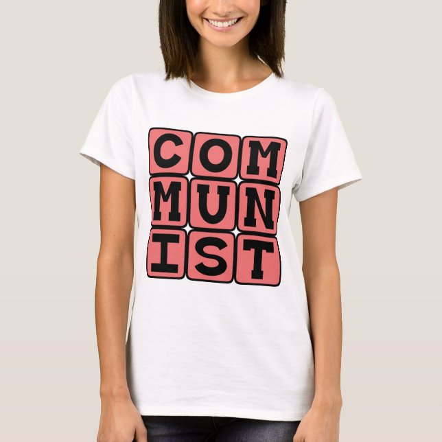 T-shirt Communiste, pratiquants du communisme (Devant)
