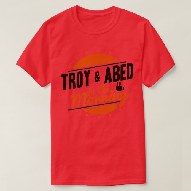 T-shirt Community Simple Troy Abed Dans Le Logo Du Matin (Design devant)