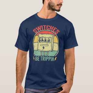 T-shirt Commutateurs Trippin Vintage Funny Electricien