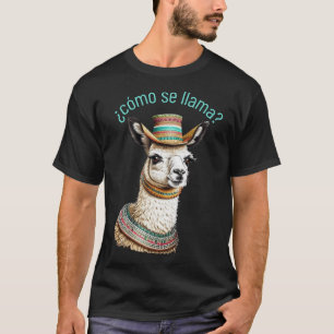 T-shirt ¿cómo se llama ? jeu de mots llama