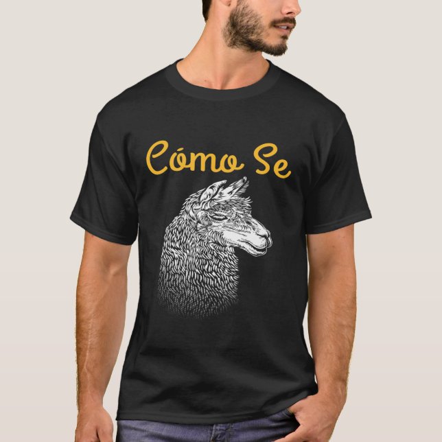 T-shirt Como Se Llama Llama Alpaca Lover (Devant)