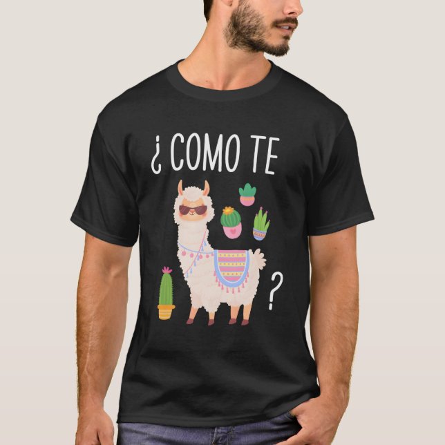 T-shirt Como Te Llamas Étudiant espagnol enseignant biling (Devant)