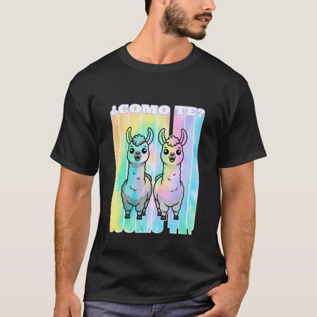 T-shirt Como te Llamas Professeur Espagnol Drôle Apprenant (Devant)