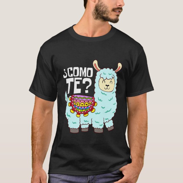 T-shirt Como the Llama Llamas Cool espagnol Alpaca Llamas (Devant)