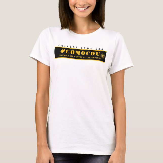 T-shirt COMOCOU #COMOCOU or-t (Devant)