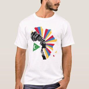 T-shirt Comores Drapeau Comorien Afrique Carte Patrimoine 