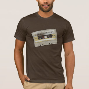 T-shirt compact drôle de cassette audio