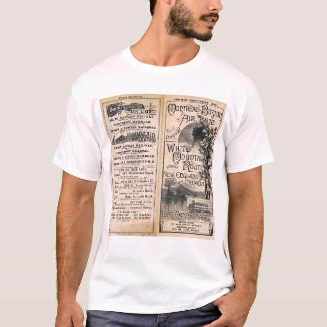 T-shirt Compagnie aérienne de Montréal et de Boston (Devant)