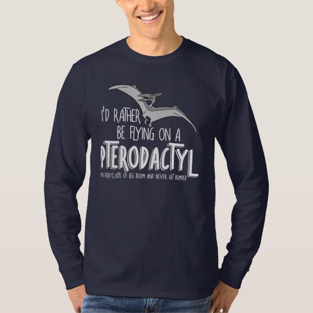 T-shirt Compagnie aérienne Pterodactyl Dinosaur (Devant)