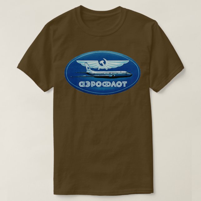T-shirt compagnie aérienne russe (Design devant)