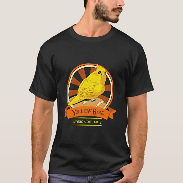 T-shirt Compagnie de pain d'oiseaux jaunes (Devant)