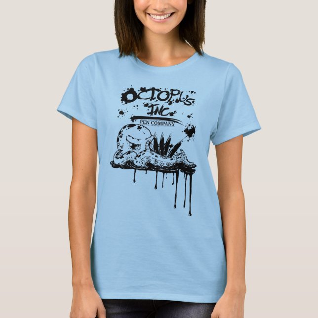 T-shirt Compagnie de stylo de Octopus Inc. (Devant)