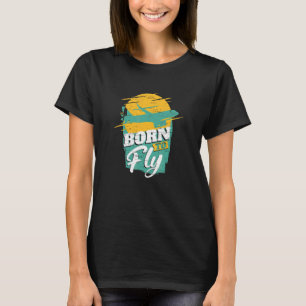 T-shirt Compagnies Aériennes Born To Fly Navigation d'Avio