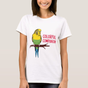T-shirt Compagnon coloré : Le plaisir de Budgie Parrot Lov