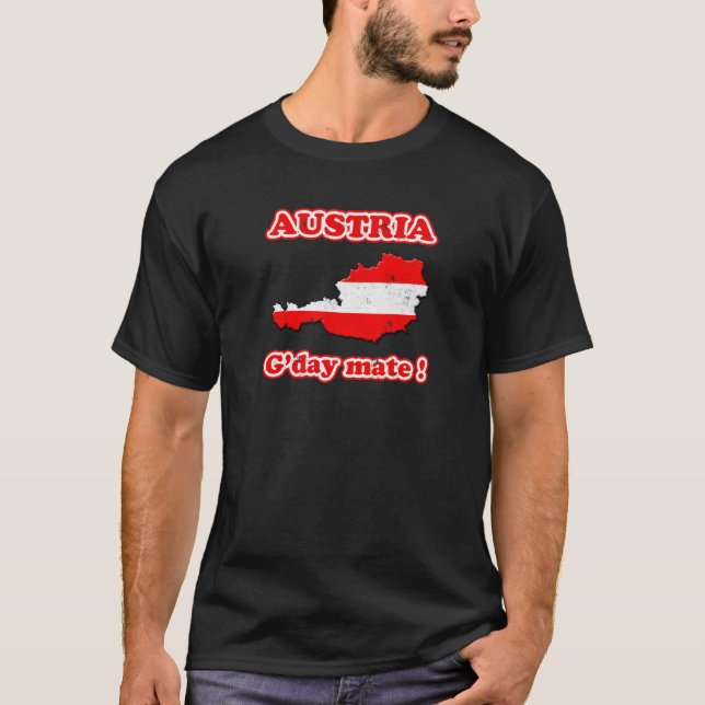 T-shirt Compagnon de l'Autriche - du G'day ! (Devant)