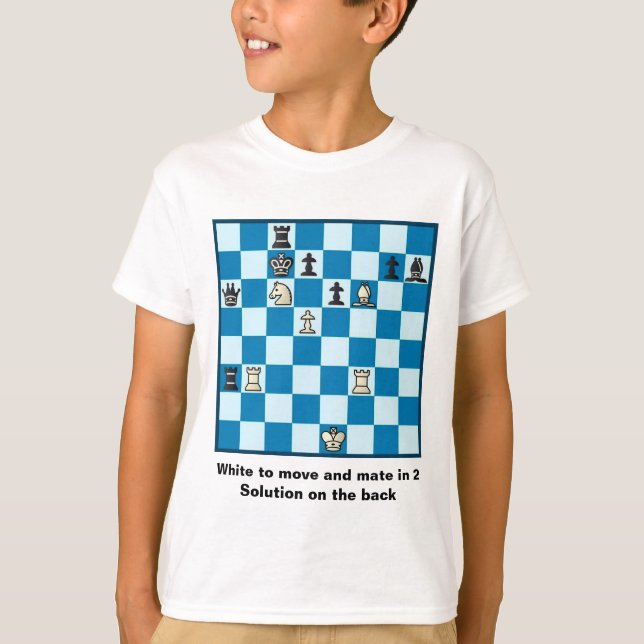 T-shirt Compagnon d'échecs dans 2 le puzzle #1 (Devant)