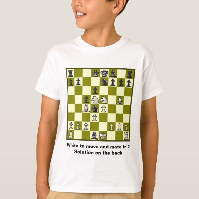 T-shirt Compagnon d'échecs dans 2 le puzzle #2 (Devant)