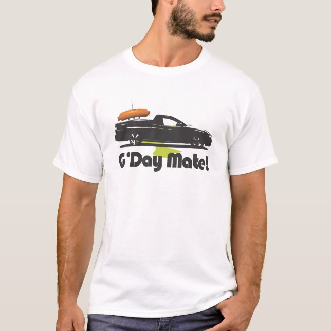 T-shirt Compagnon d'Ute G'day d'Australien (Devant)